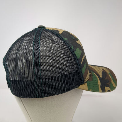 Richardson Trucker Hat Green One Size Camo Mesh Back Snapback Mission43 Idaho