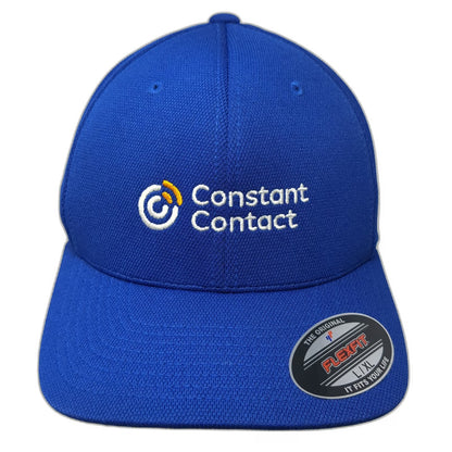Flexfit Baseball Cap Blue XL Constant Contact Embroidered Logo Polyester Hat