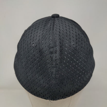 Bucked Up Deer Fitted Hat Black M/L Embroidered Proflex Outdoor Cap
