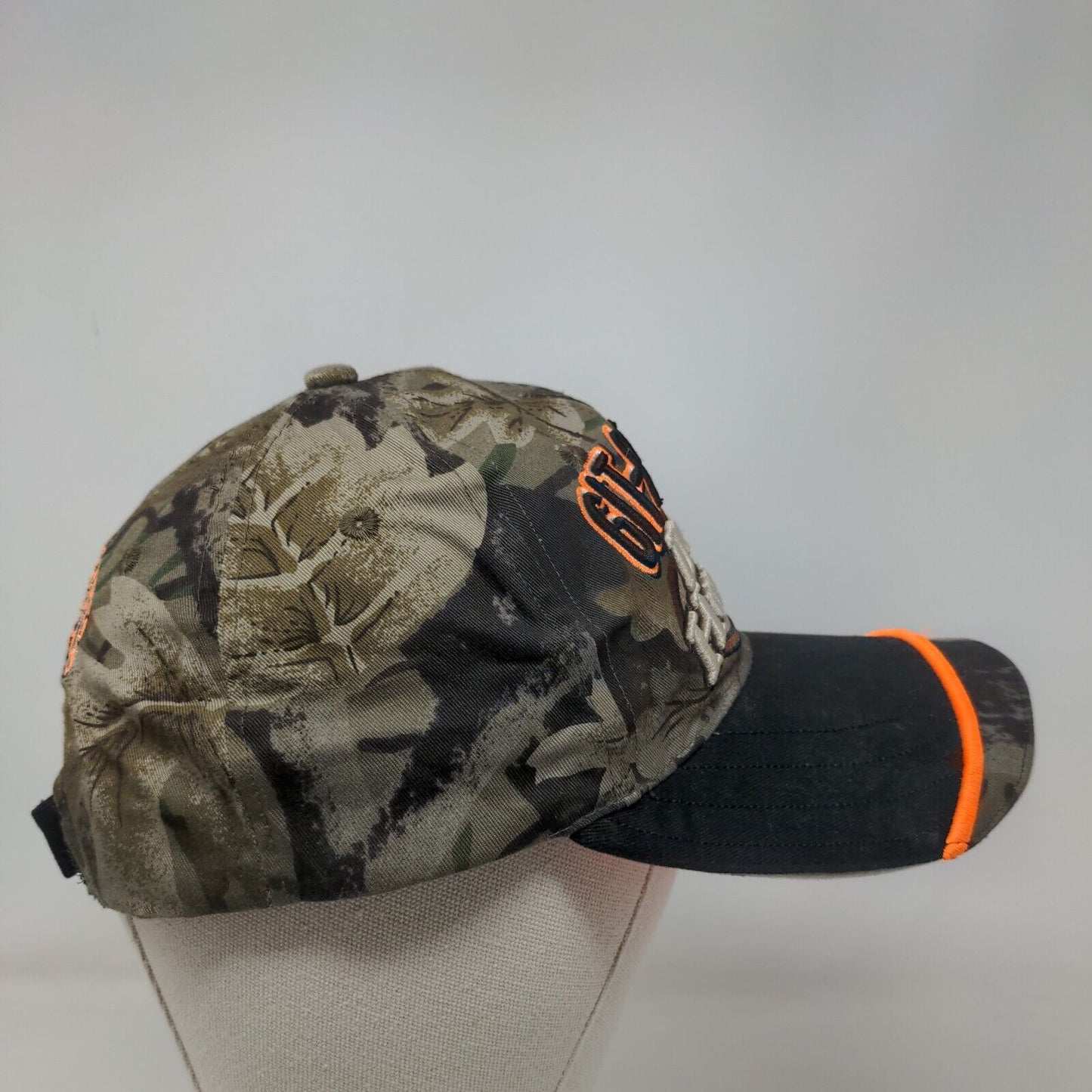 Git-R-Done Deer Hunter Strapback Hat Camouflage One Size Embroidered Rope Cotton