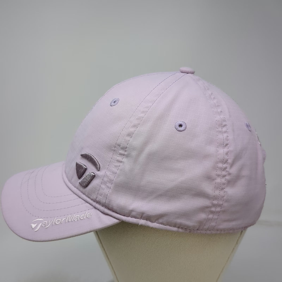 TaylorMade Baseball Cap Purple One Size Hat Polyester Strapback Embroidered Golf