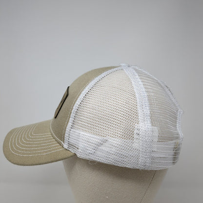 Wild Things Taxidermy Strapback Trucker Hat Tan One Size Mesh Back