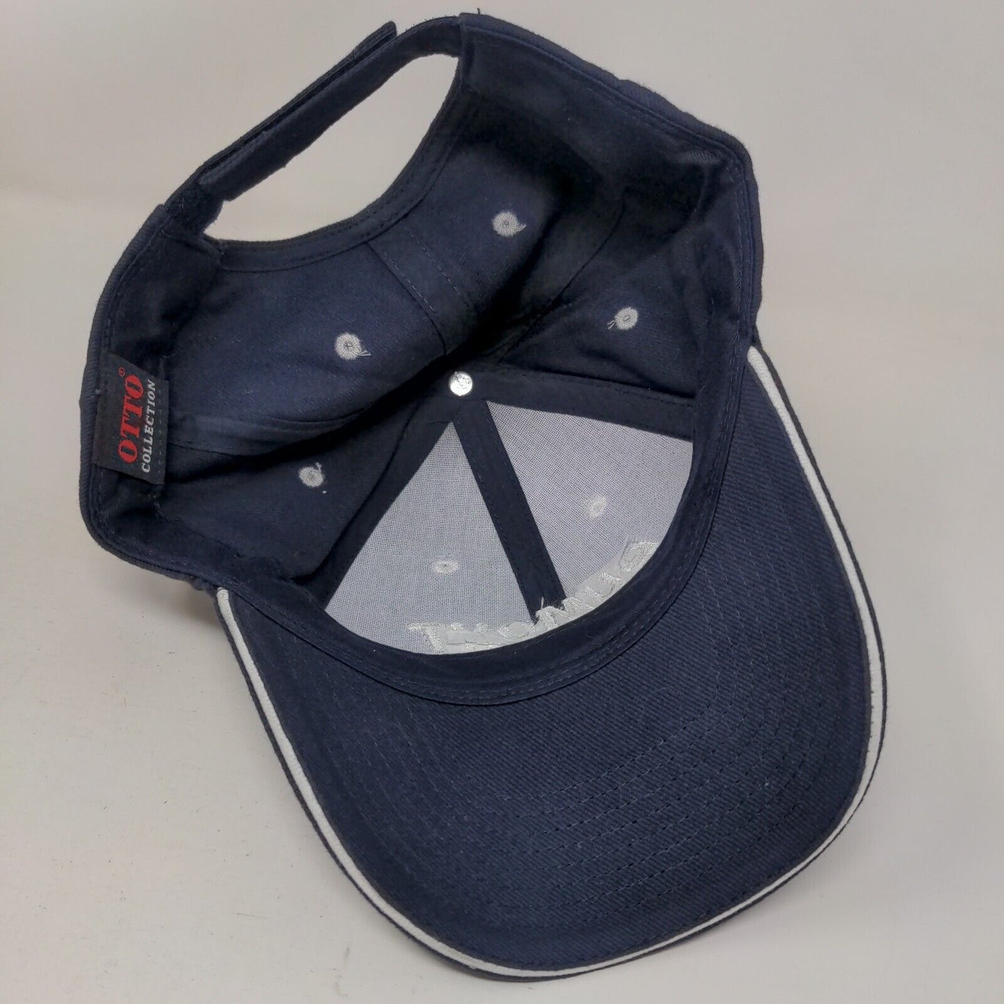 Dumont Strapback Hat Blue OSFM Embroidered 6 Panel Otto Collection