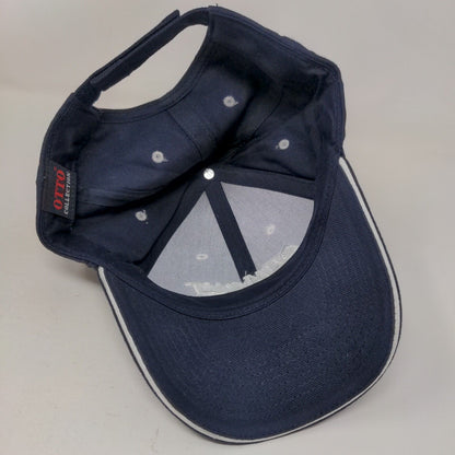 Dumont Strapback Hat Blue OSFM Embroidered 6 Panel Otto Collection