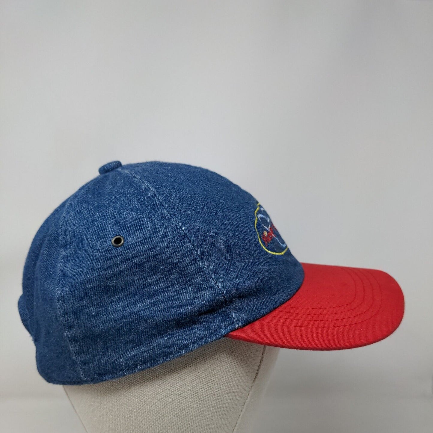 Disney Mickey Unlimited Stretchy Hat Mickey Mouse Embroidered Logo Denim Blue