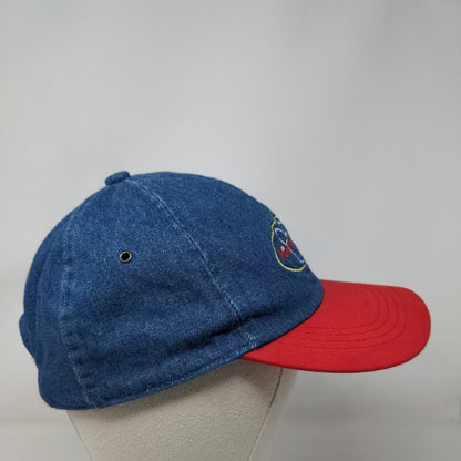 Disney Mickey Unlimited Stretchy Hat Mickey Mouse Embroidered Logo Denim Blue
