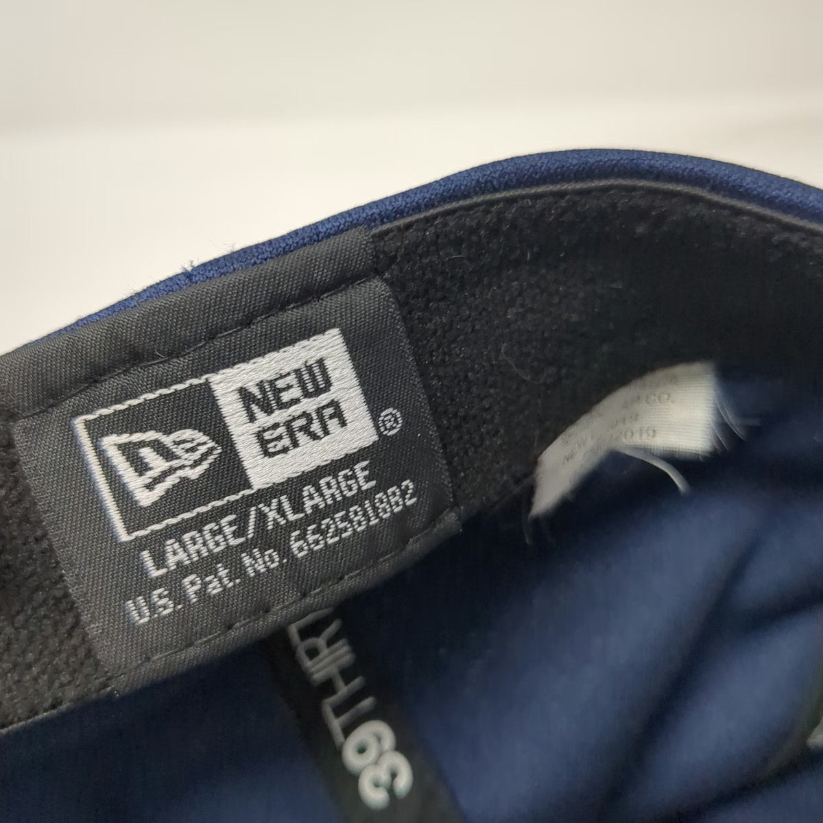 New Era Baseball Cap Blue XL 39THIRTY Stretch Fit SUDS Logo Embroidered Hat