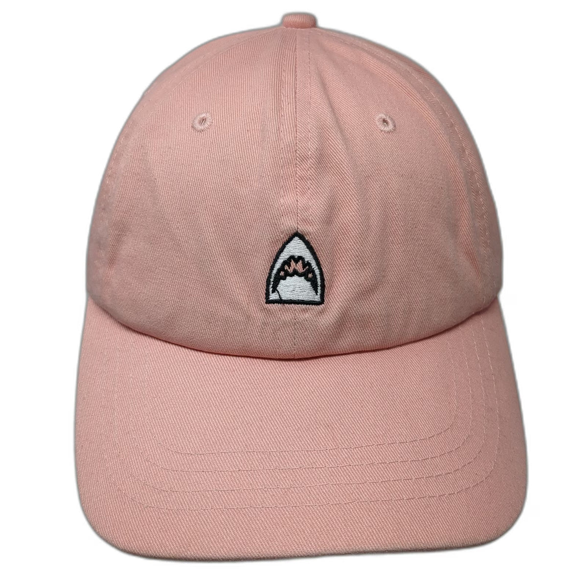 Sand Cloud Pink Baseball Cap OSFM 100% Cotton Shark Embroidery Adjustable Hat