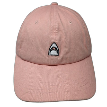 Sand Cloud Pink Baseball Cap OSFM 100% Cotton Shark Embroidery Adjustable Hat