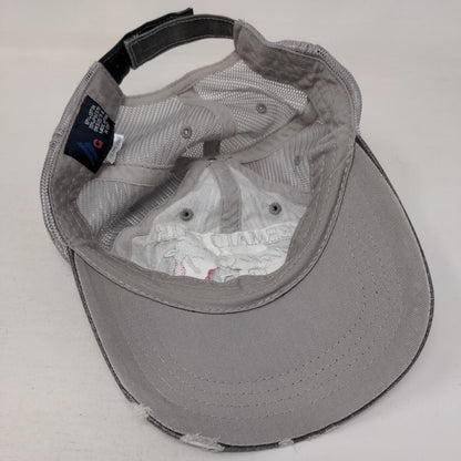 Mermaid Hair Don't Care Strapback Mesh Back Trucker Hat Gray OSFA