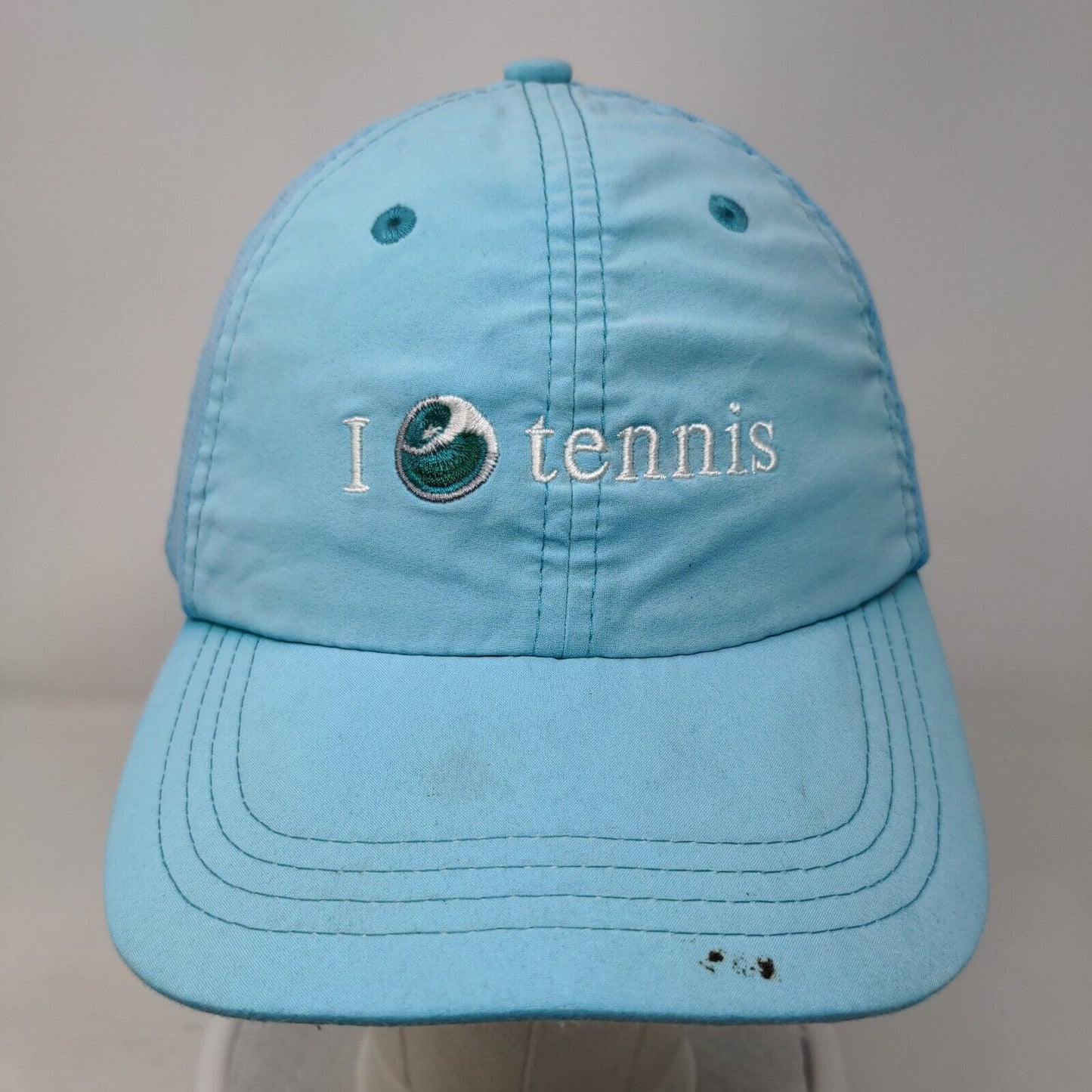 I Love Tennis Sony Ericsson Open Strapback Hat Blue OS Adjustable Embroidered