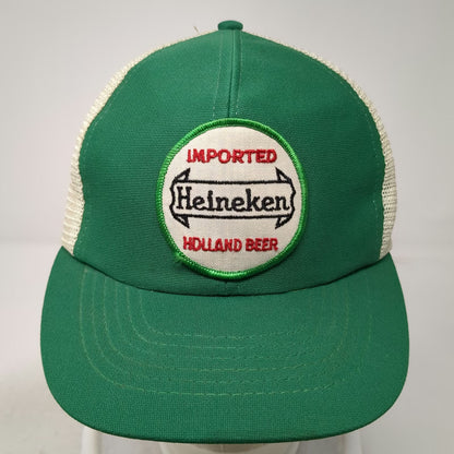 Heineken Import Holland Cap Green Trucker Hat L Beer Snapback Mesh Vintage