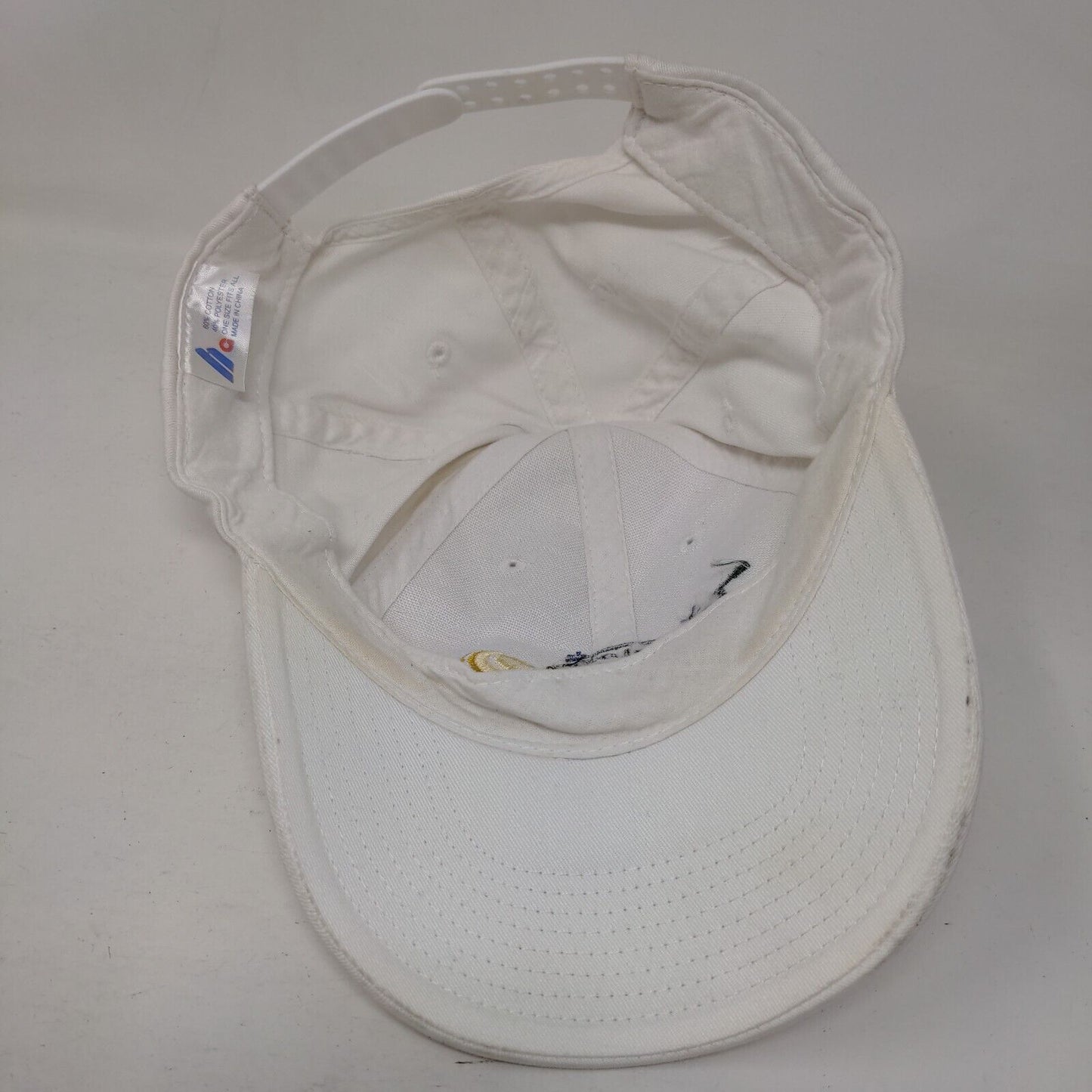 Bausch & Lomb Championships Snapback Hat White OSFA Adjustable Embroidered