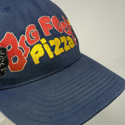 Port Authority Baseball Cap Blue XL Bigfoot Pizza Hut Promo Flexfit Graphic Hat