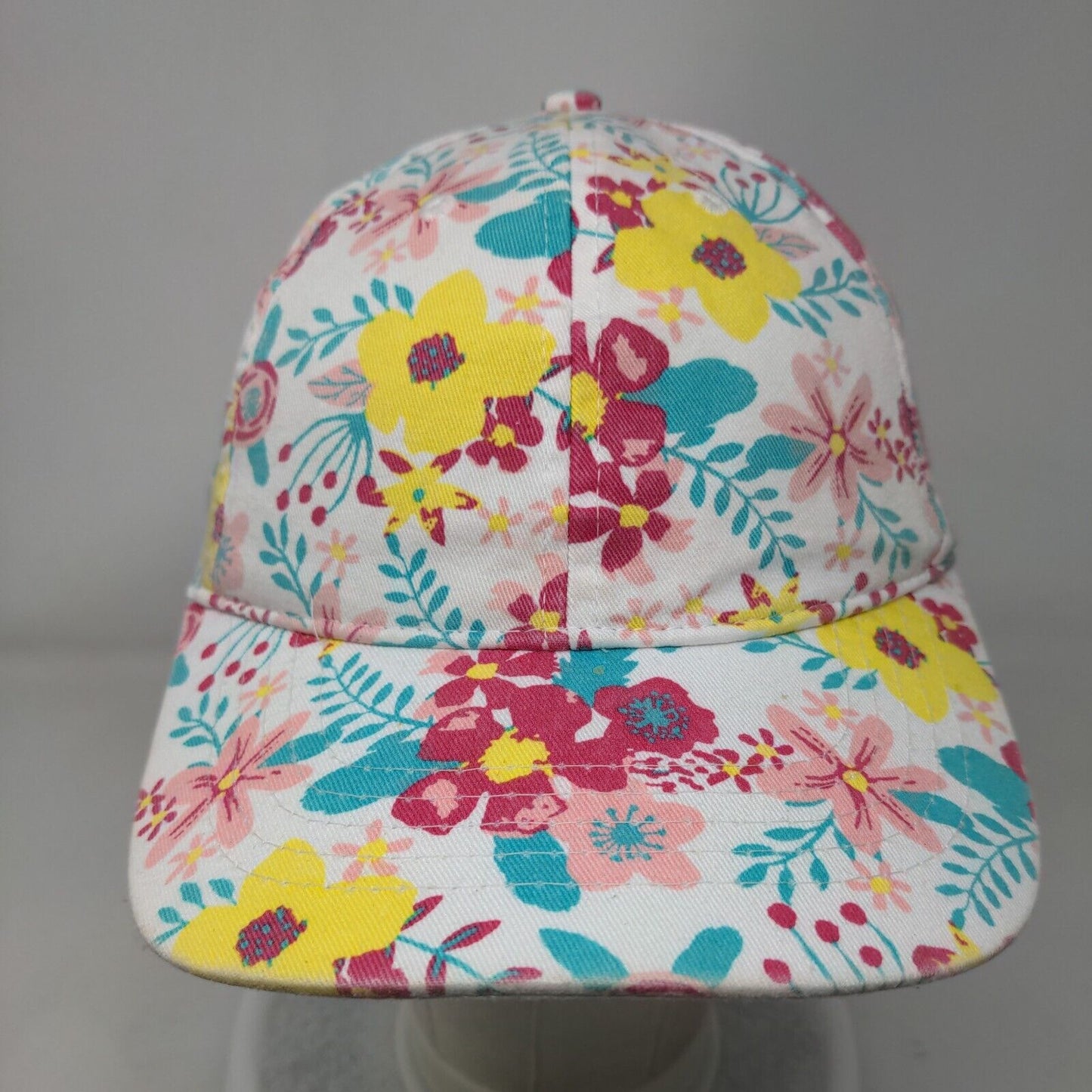 Unbranded Floral Print Strapback Hat Multicolor OSFM Adjustable 6 Panel