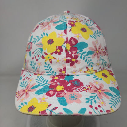 Unbranded Floral Print Strapback Hat Multicolor OSFM Adjustable 6 Panel