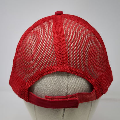 Port Authority Baseball Cap Red One Size Pioneer Equipment Co Mesh Checkered Hat