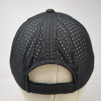 Holed Out Baseball Cap Black One Size Shaker Hills Golf Course Leather Patch Hat