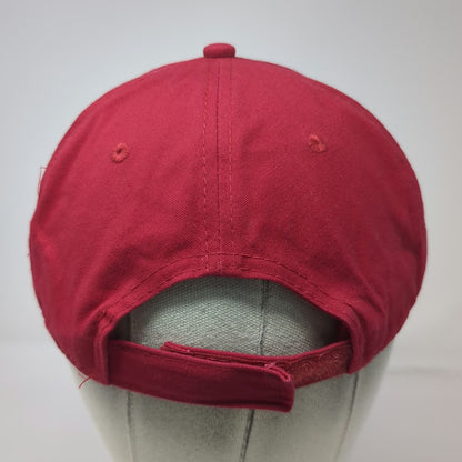 Port & Company Warner Construction Inc Red Baseball Cap One Size Strapback Hat