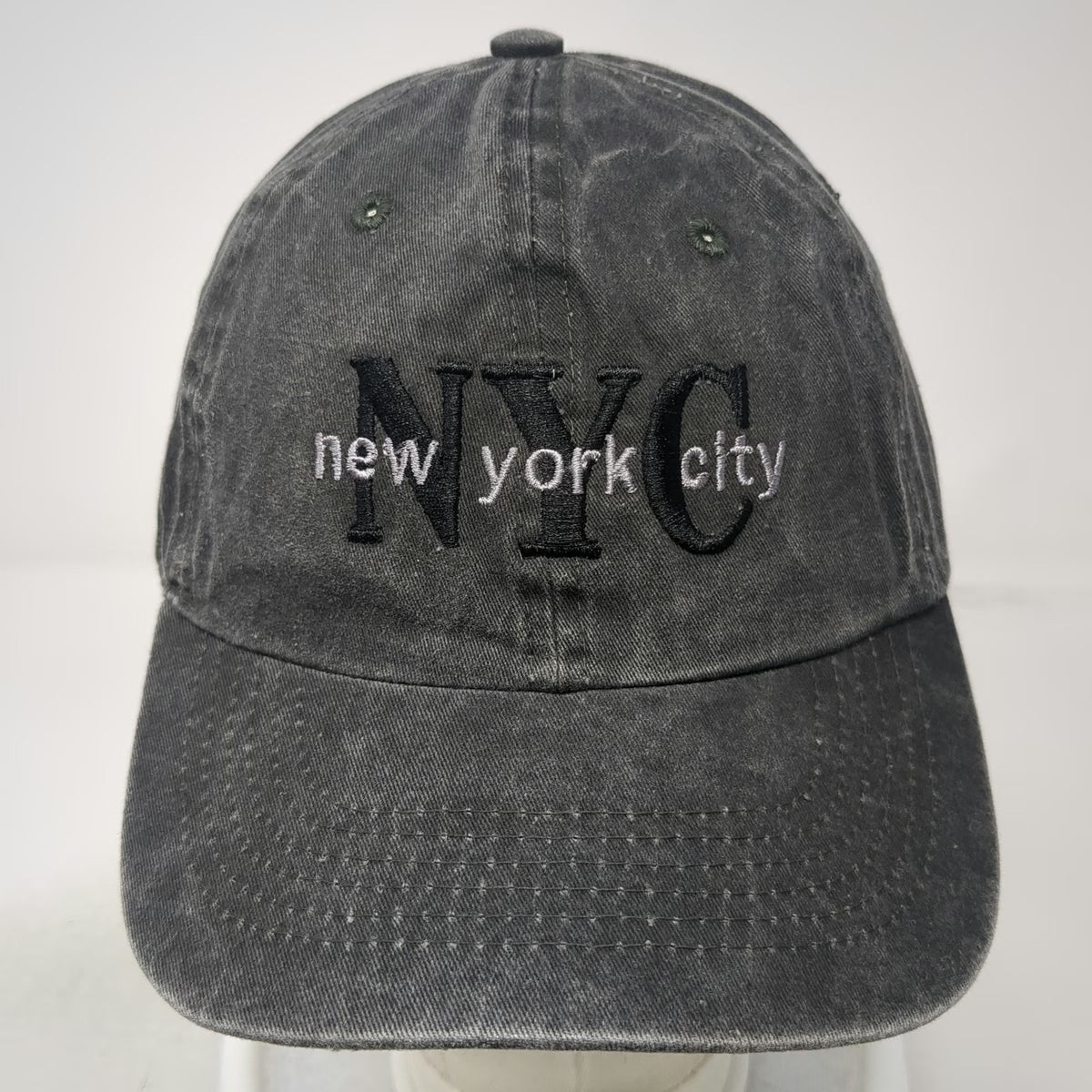 NYC 1664 Baseball Cap Gray One Size Embroidered New York City Adjustable Hat