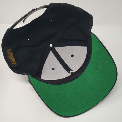 Active Ent. Snapback Hat Black One Size Adjustable Embroidered Classics Yupoong