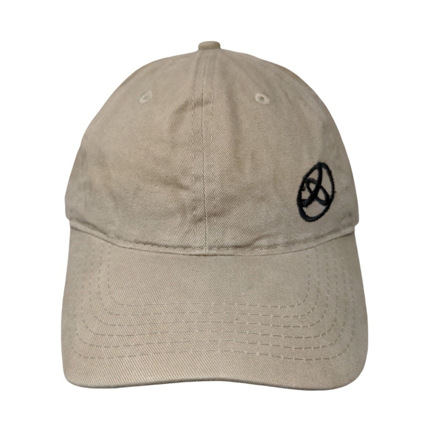 Port & Company Slideback Hat Tan One Size Adjustable Embroidered 6 Panel