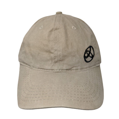 Port & Company Slideback Hat Tan One Size Adjustable Embroidered 6 Panel