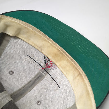 Texace Baseball Cap Gray Majestic Oaks Golf Club Leather Strapback Hat Vintage