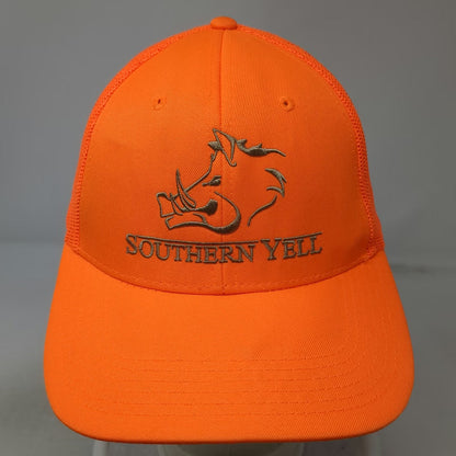 OTTO Trucker Hat Orange One Size Southern Yell Hog Wild Boar Mesh Snapback