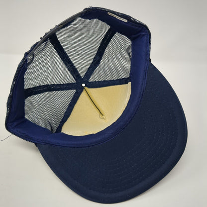 Maywood of Oregon Snapback Rope Trucker Hat Blue One Size Mesh Back