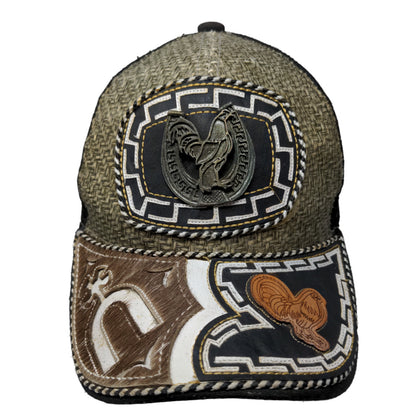 Unbranded Men's Snapback Mesh Back Hat Multicolor 3D Western Aztec Accents