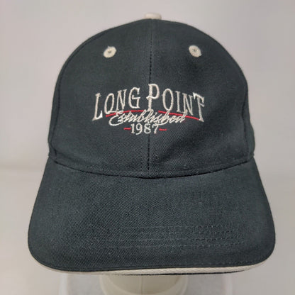 Long Point Established 1987 Slideback Hat Black OS Adjustable 6 Panel Ahead