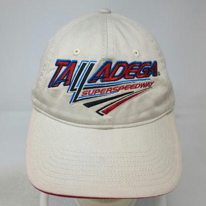 ISC Talladega Superspeedway Hat Beige One Size Baseball Cap American Flag Racing