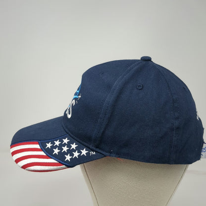 Rock Point Baseball Cap Blue One Size CAS Aviation American Flag Bill Hat Logo