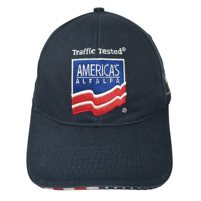 Traffic Tested America's Alfalfa Baseball Cap Blue OS Adjustable Embroidered