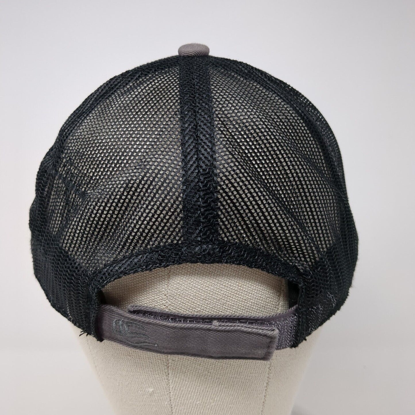PBT Palm Beach Tactical Strapback Trucker Hat Gray One Size Mesh Back