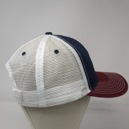 Ouray ATS Pipeline Construction Trucker Hat Blue Red White One Size Mesh Back