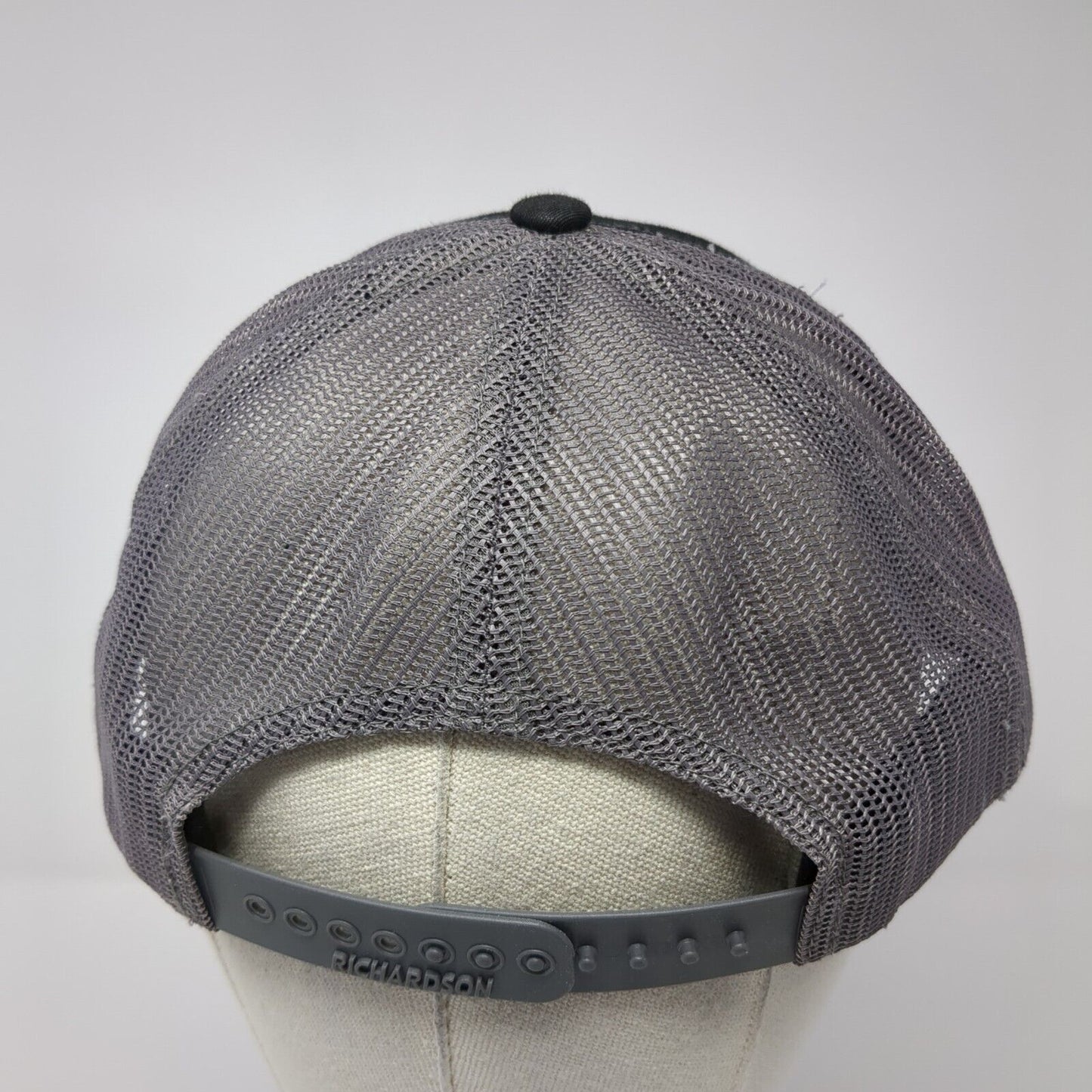 Idaho Snapback Mesh Back Trucker Hat Black One Size Richardson 6 Panel