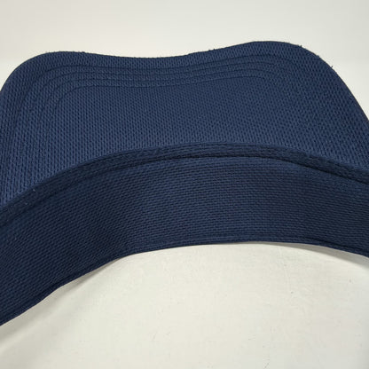 American Needle Visor Blue One Size Winged Foot Golf Clubs Embroidered Hat