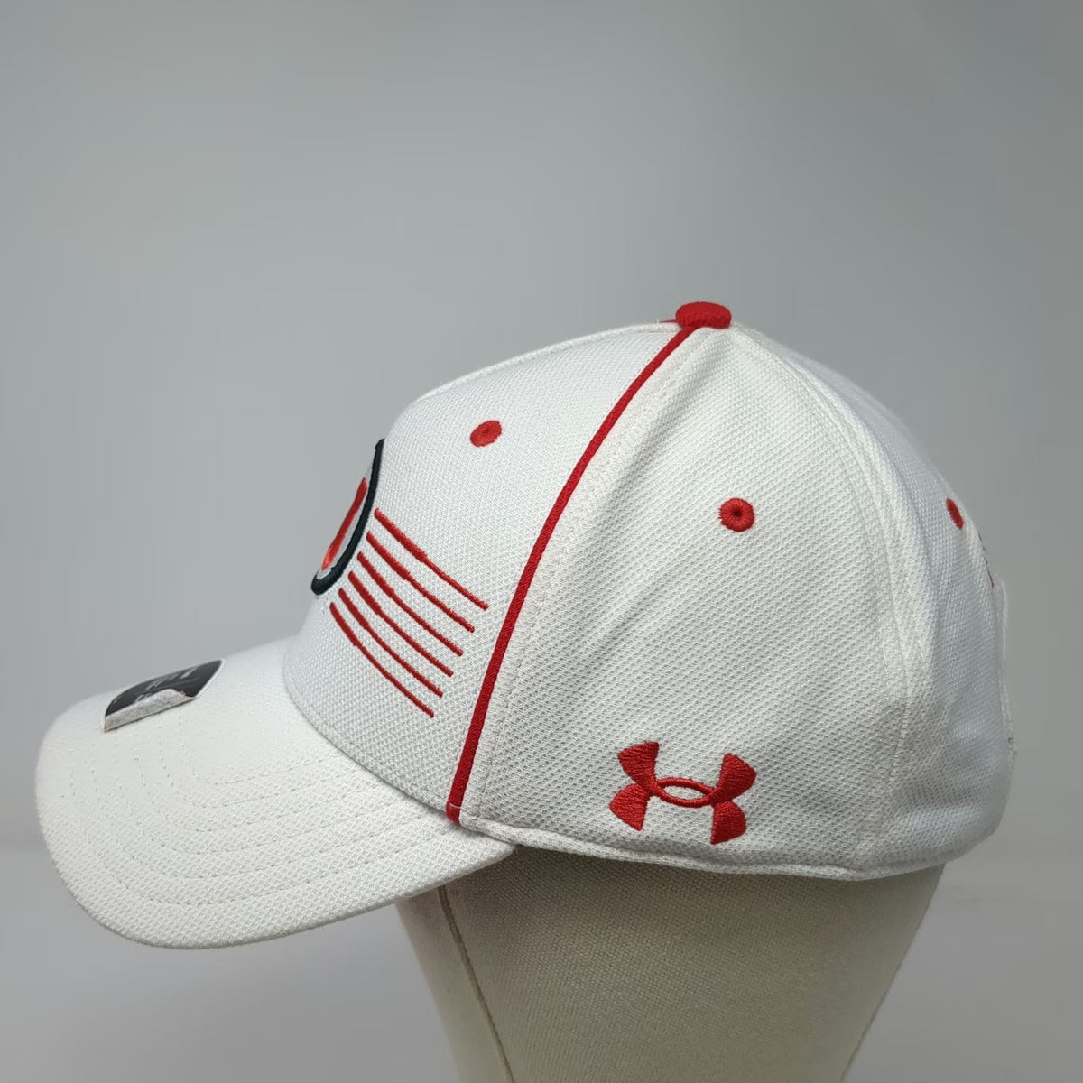 Under Armour Utah Utes NCAA 5 Panel White Hat One Size Strapback Iso-Chill