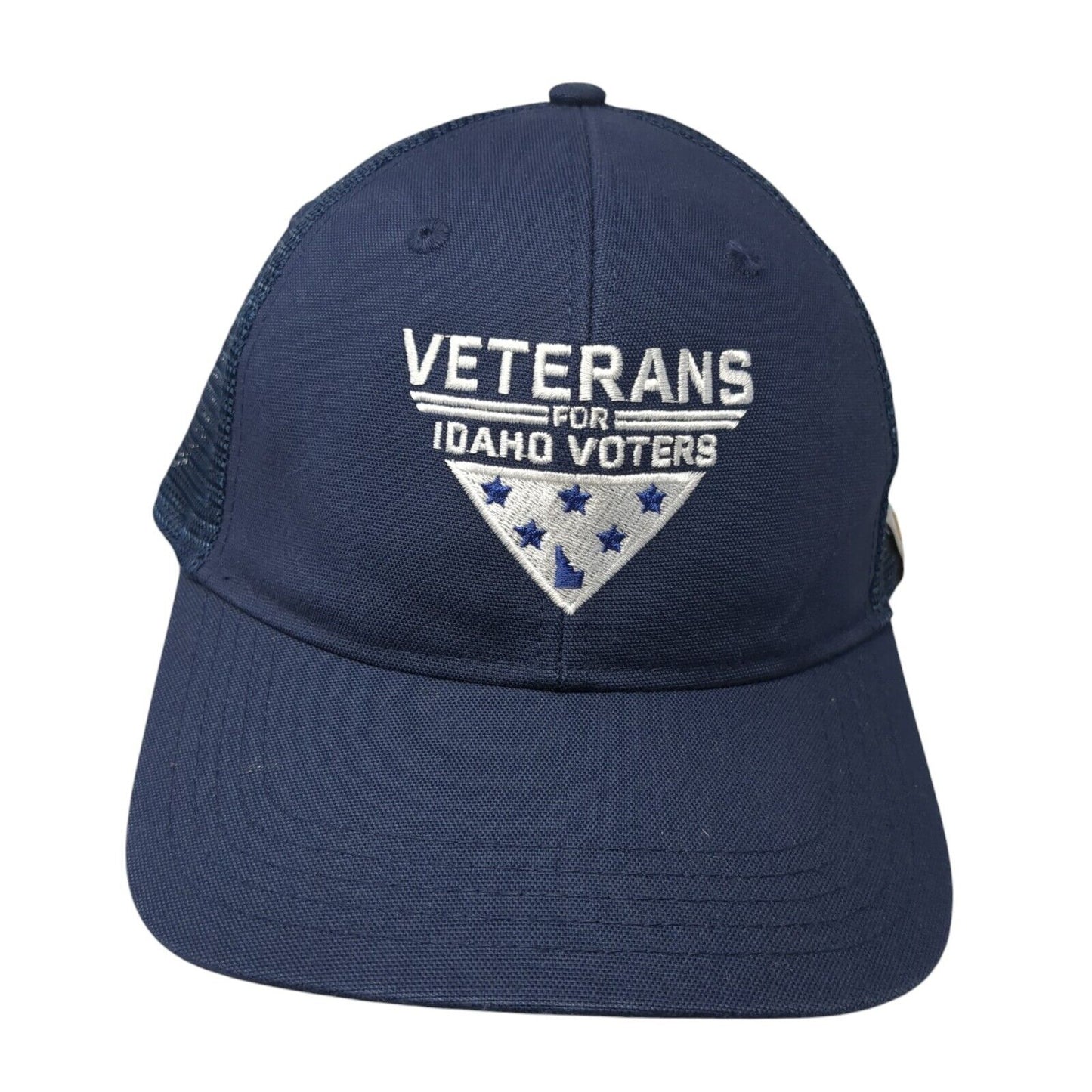 Veterans For Idaho Voters Trucker Hat Blue OS Adjustable Mesh Back Carhartt