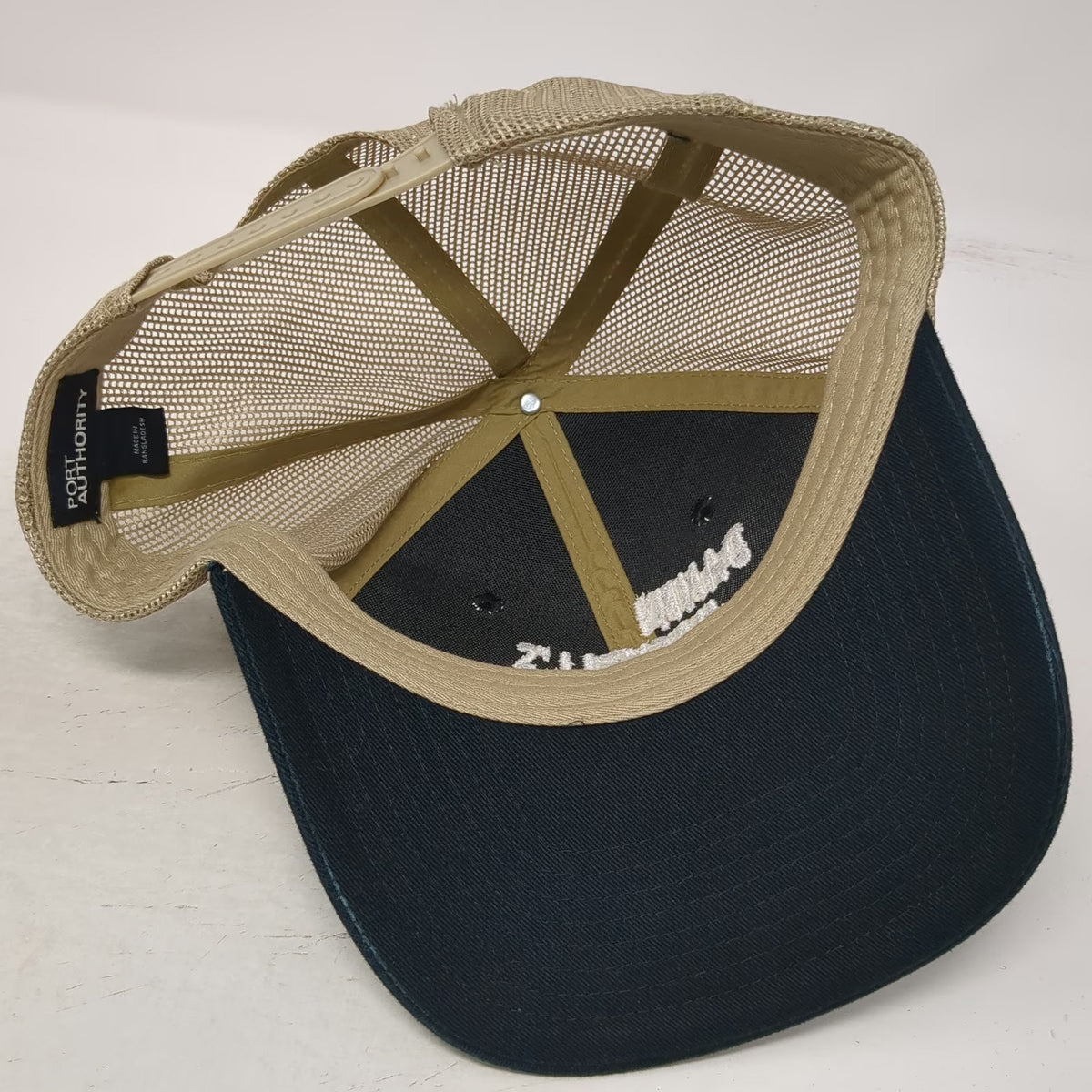 Port Authority Trucker Hat Black Beige One Size Danny Haskells Pub Grill Mesh