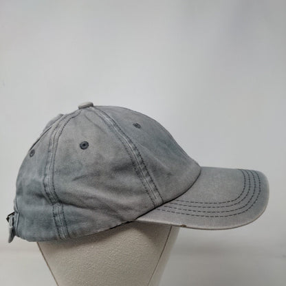 Unbranded Slideback Hat Blue One Size Adjustable Vented Holes Ponyback Blank