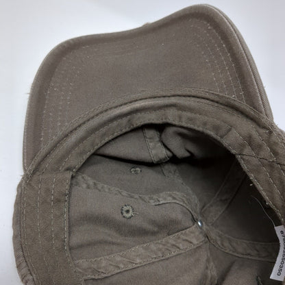 Unbranded Slideback Hat Brown One Size Adjustable Vented Holes 6 Panel Blank