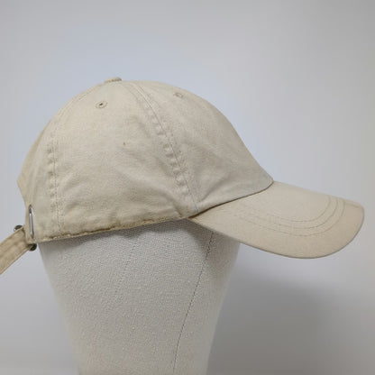 Route 66 Baseball Cap Beige One Size Slideback Curved Brim Plain Cotton Hat