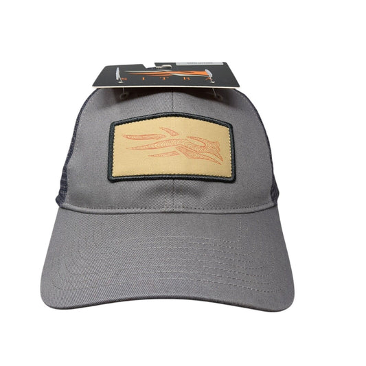 Sitka Gear Topo Logo Patch Trucker Hat Gray OSFA Mesh Back W/Tags