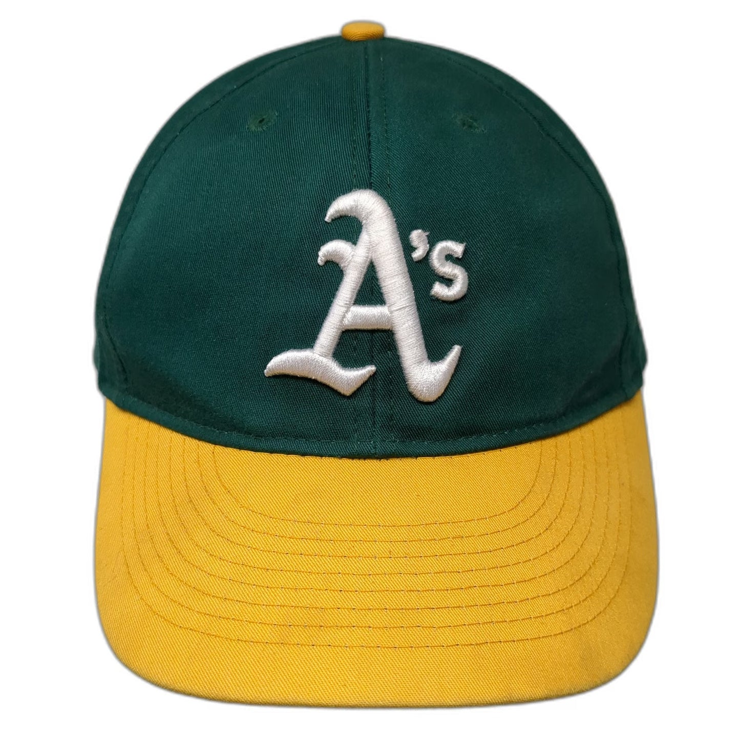 Oakland Athletics MLB OC Sports Baseball Cap Green Yellow One Size Embroidered