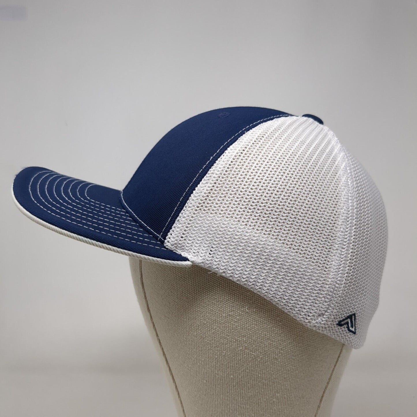 Idaho Fitted Mesh Back Trucker Hat Blue 6 7/8-7 3/8 Pacific Headwear