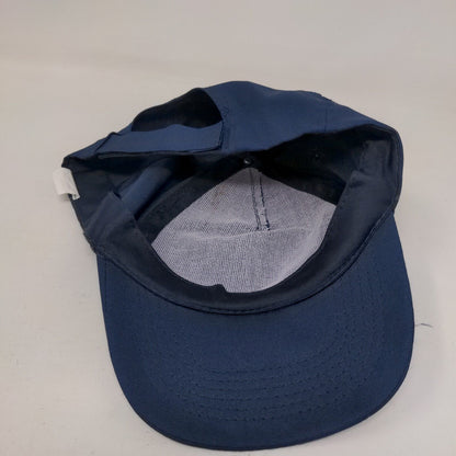 RSVP Strapback Hat Blue OSFA Adjustable Embroidered Vented Holes Polyester