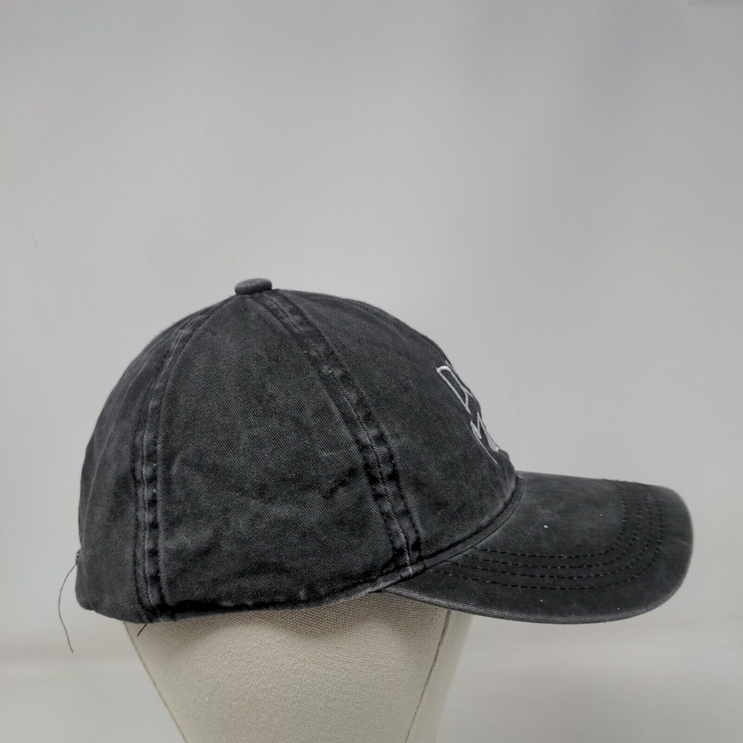 Dog Mom Paw Slideback Hat Gray OSFM Adjustable Embroidered 6 Panel